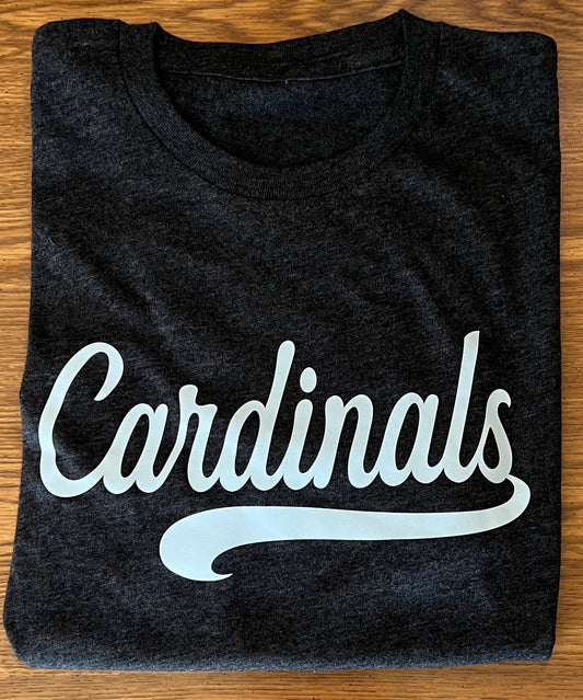 Adult "Cursive Cardinals" T-Shirt