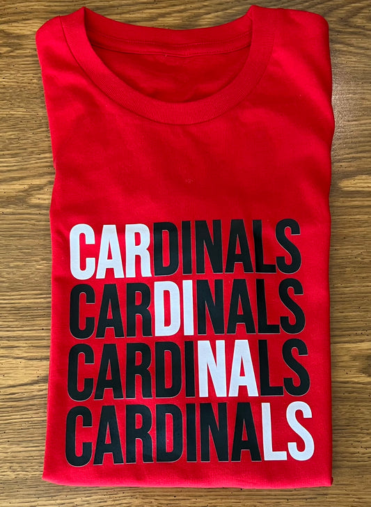 Adult "Cardinals Block" T-Shirt